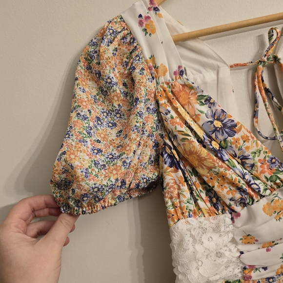 Altar'd State Aderny Patchwork Floral Dress NWOT - Picture 8 of 9